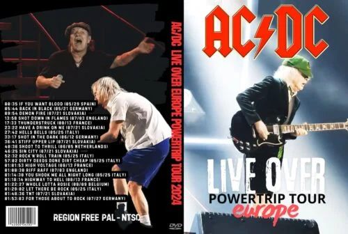 AC/DC Live Over Europe Powertrip Tour 2024 DVD