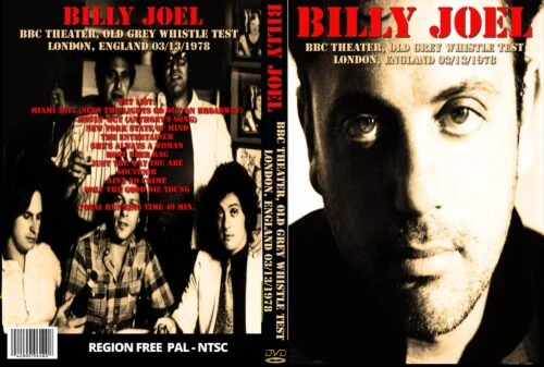 Billy Joel Live At  BBC Theater, Old Grey Whistle Test, London, England 03/13/1978 DVD