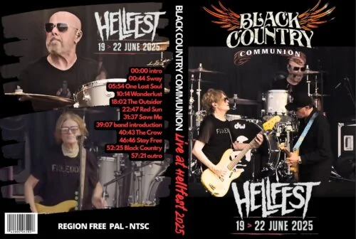 Black Country Communion Live at Hellfest, Clisson France 2025 DVD