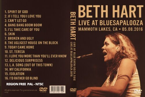 BETH HART live at Bluesapalooza, California 08-05-2016 DVD