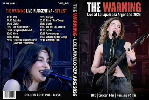 THE WARNING Live at Lollapalooza Argentina 2026 DVD