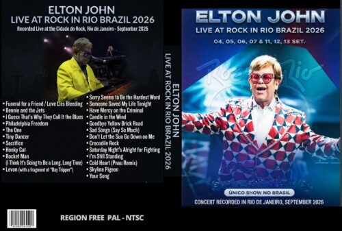 ELTON JOHN Live in Rock in Rio Brazil 2026 on DVD